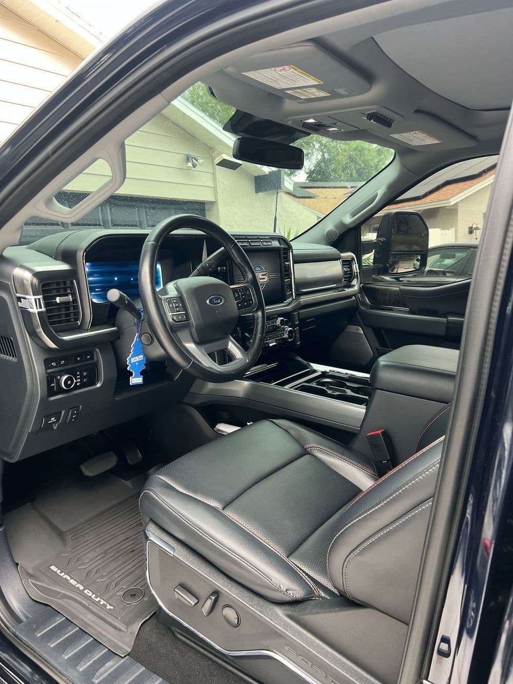 Luxury car interior detailing